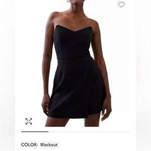 Black size 4 whisper strapless dress